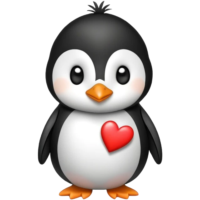 Penguin I love you Viviana emoji