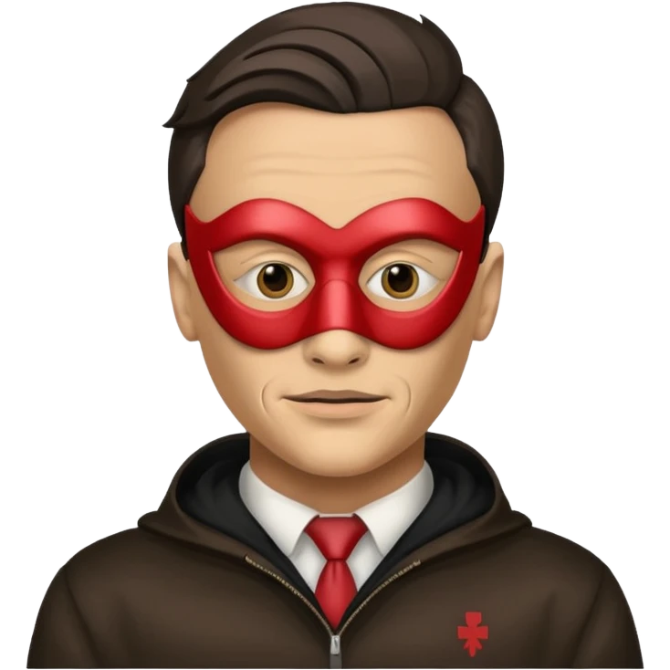 Homem mascarado com a máscara da fsociety do filme Mr Robot. emoji