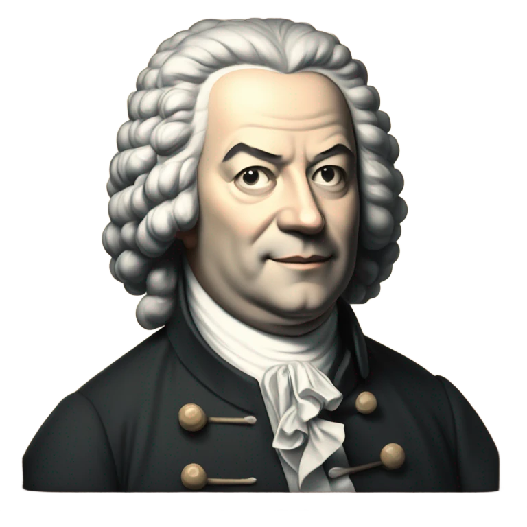 Johann Bach pointer stick chalkboard emoji