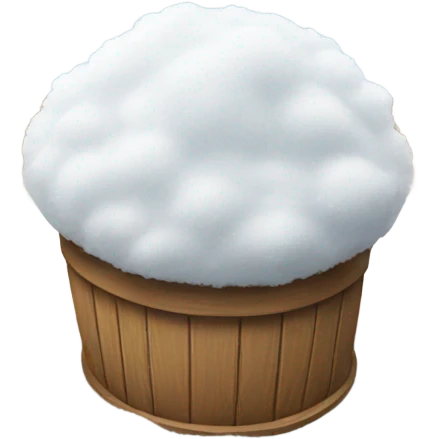 Snow on table  emoji