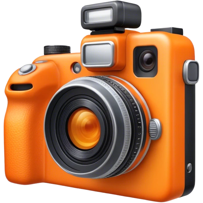 orange professional camera emoji