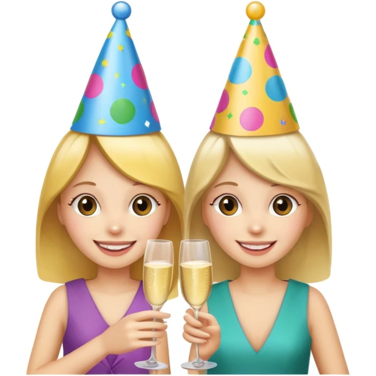 girls celebrating  emoji