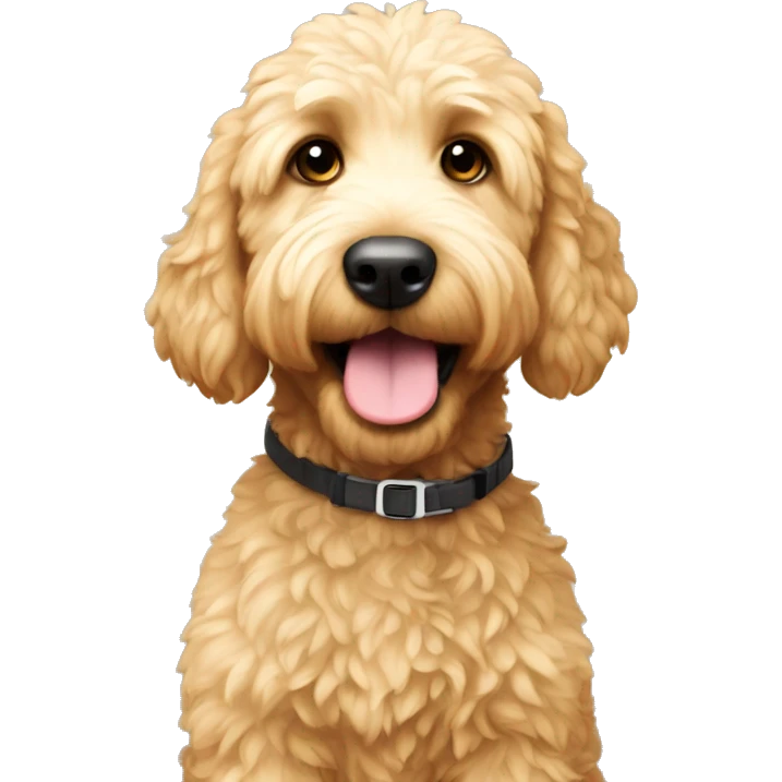 Mini golden doodle emoji