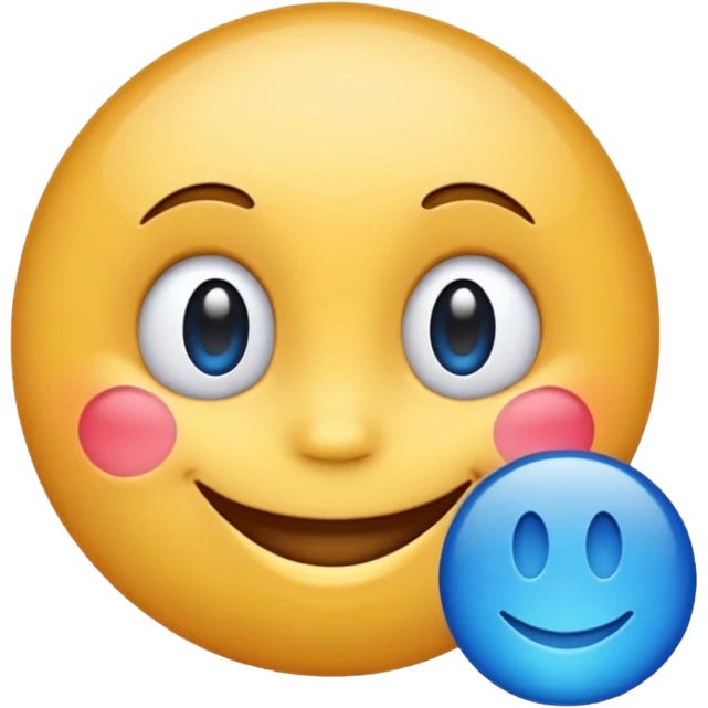 Make a emoji with blue tick emoji