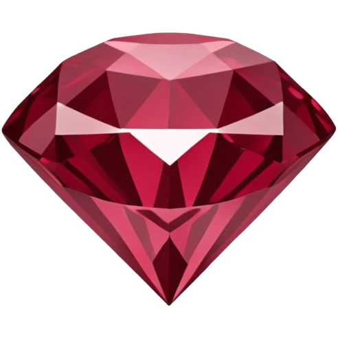Burgundy diamond  emoji
