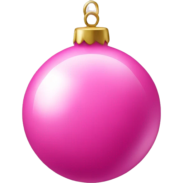 Pink bauble emoji