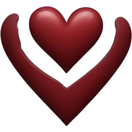 Dark red heart emoji