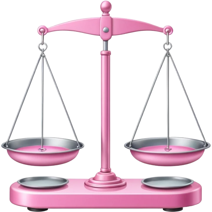 pink Balance Scale Emoji emoji