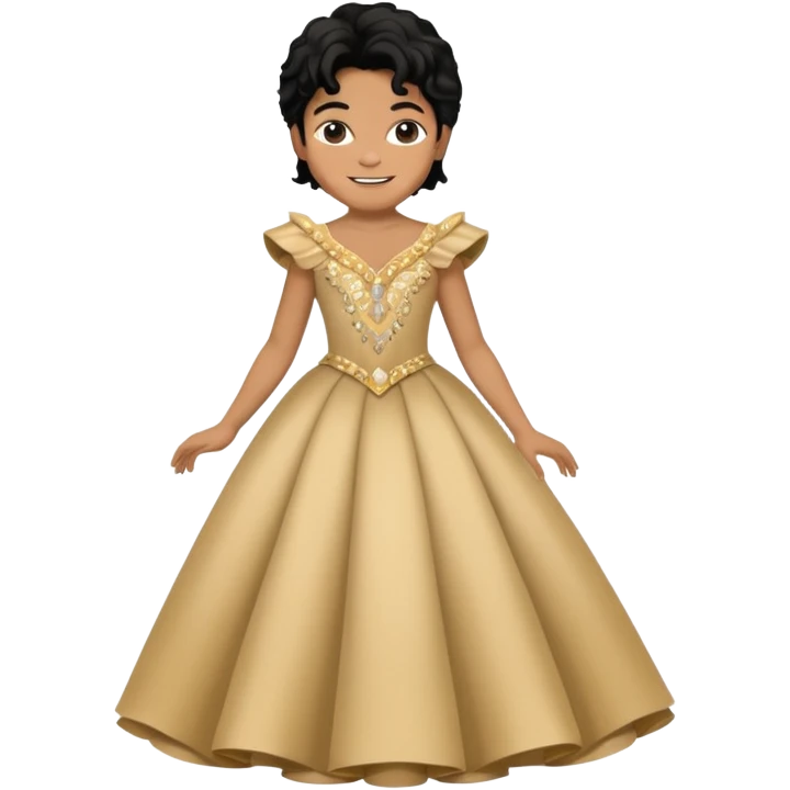 michael jackson with a gala dress emoji