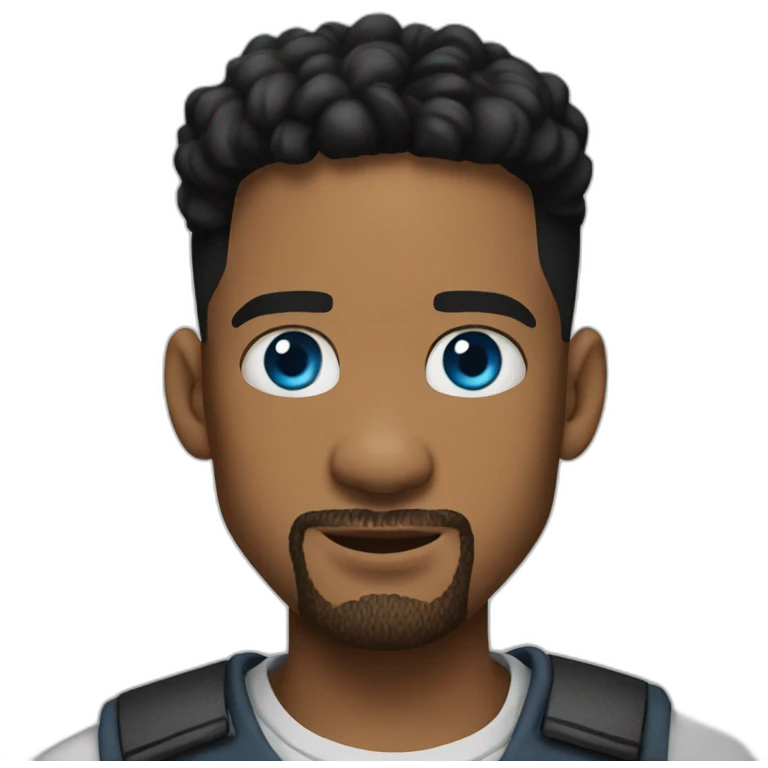 Will smith with blue eyes emoji