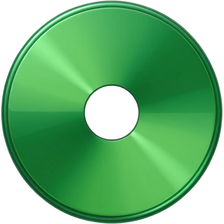 green vinyl emoji