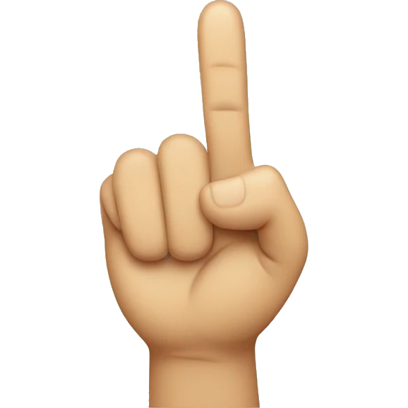 peace sign with thumb emoji