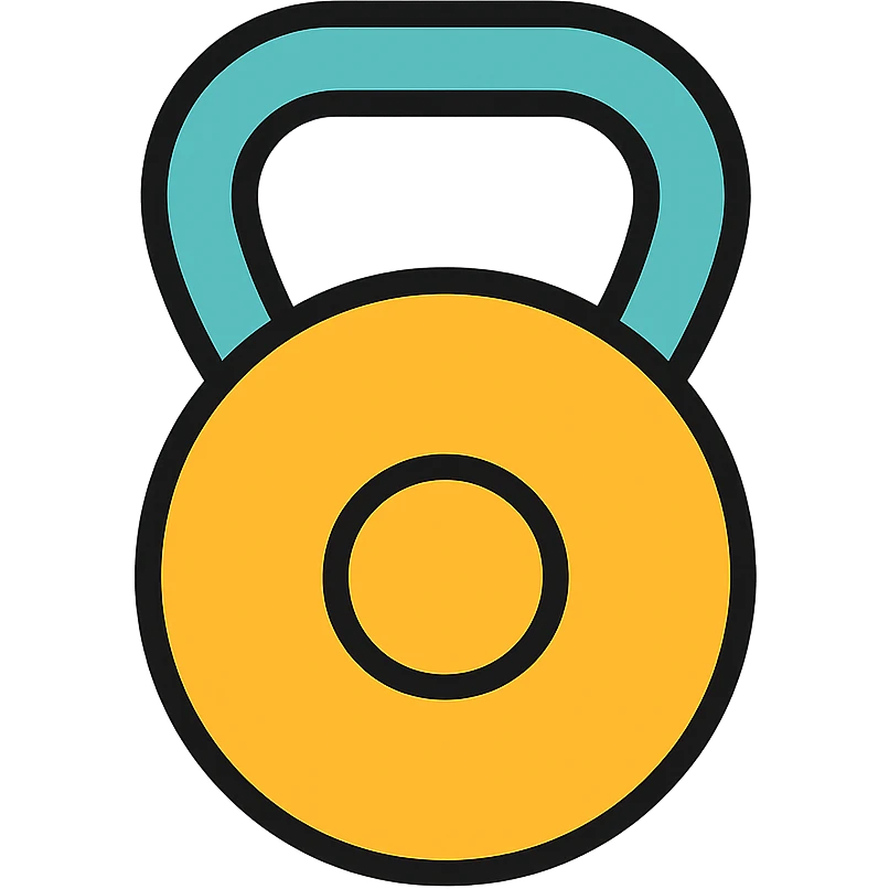 colored kettlebell icon emoji