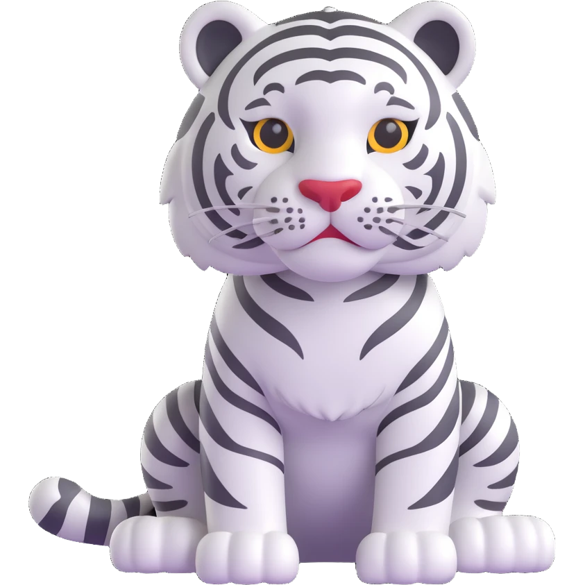 White tiger emoji
