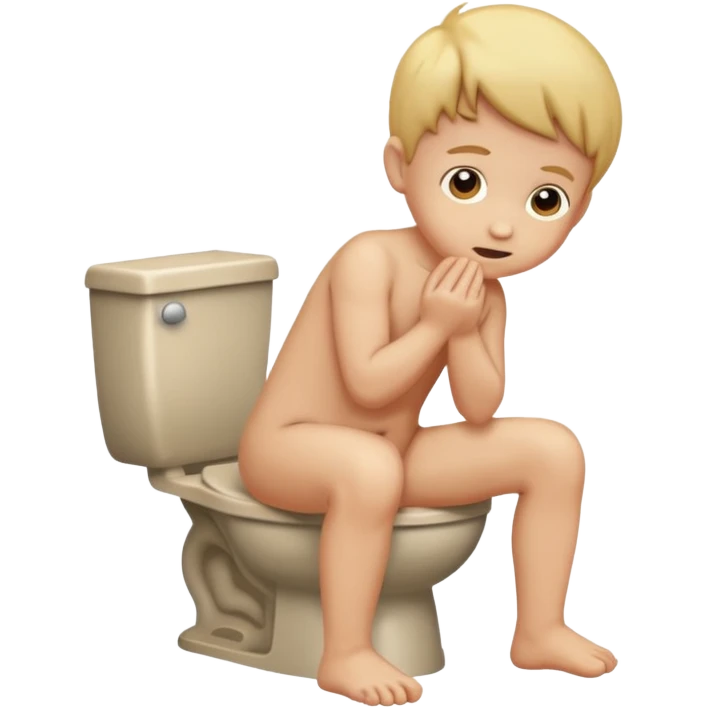 naked kid pooping emoji