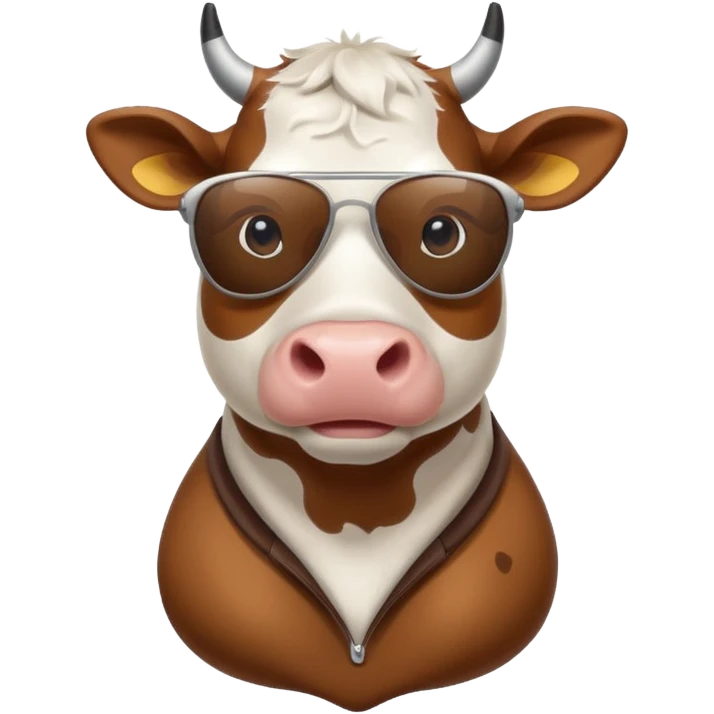 cow with sunglasses emoji