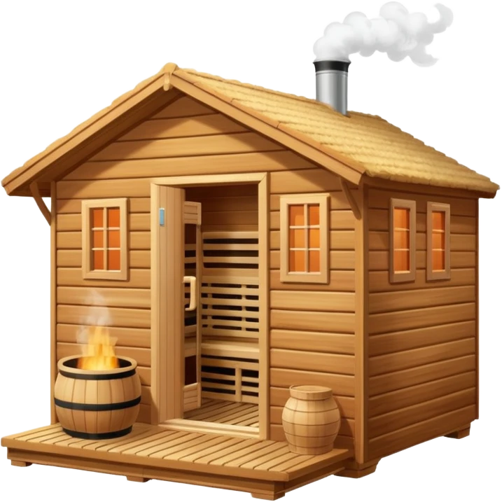 Sauna with aufguss emoji
