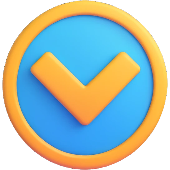 facebook verified badge, blue checkmark in a circle, 3d emoji style emoji
