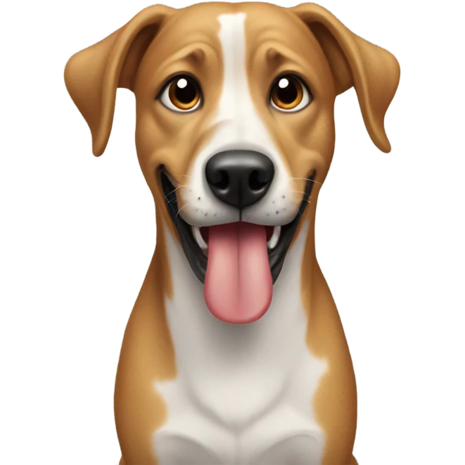 dog with something in the mouth emoji