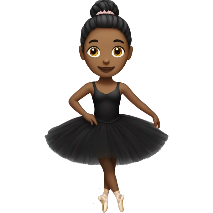 Ballerina in black  emoji