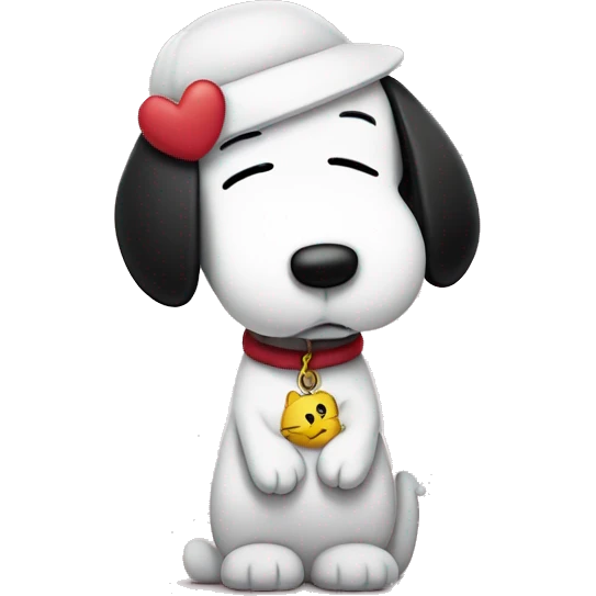 Snoopy with hello kitty  emoji