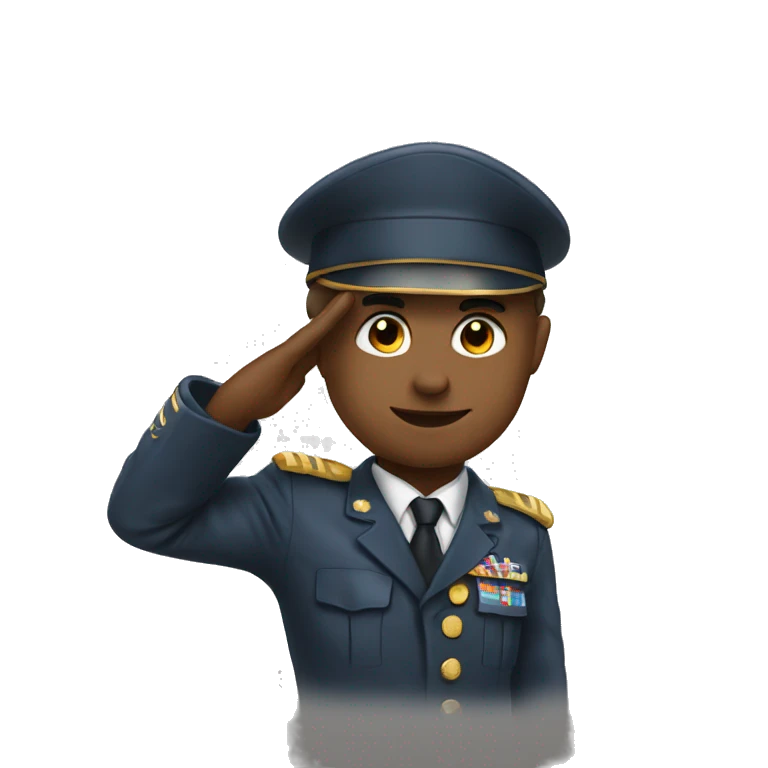 saluting  emoji