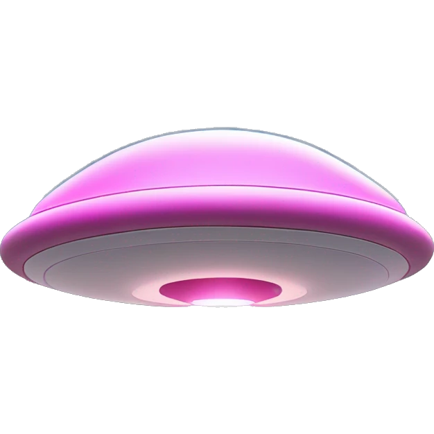 Pink UFO with "Mawari" written on it
 Fly at a great speed.
 It says Mawari on it. emoji