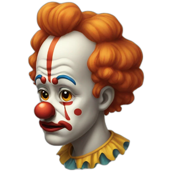 Sad clown emoji
