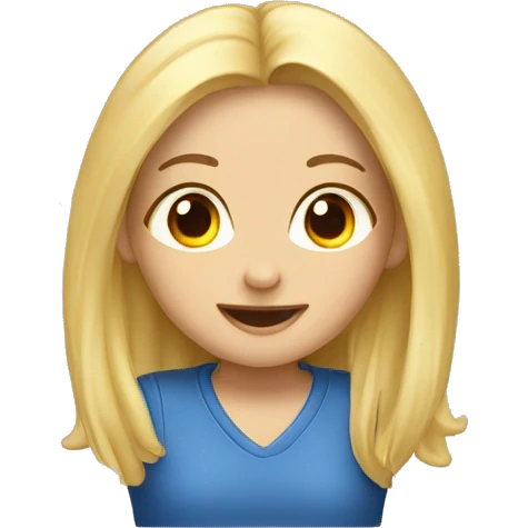 grauhaariger Junge und blondes Mädchen emoji
