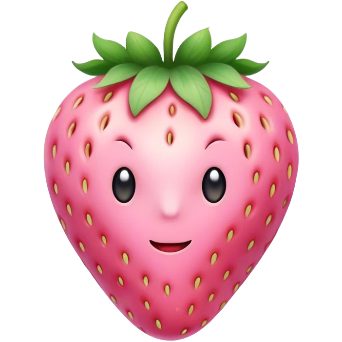 pastel pink strawberry emoji