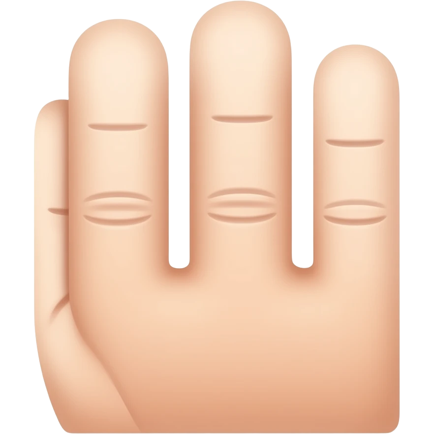 Not all the fingers only the third one emoji