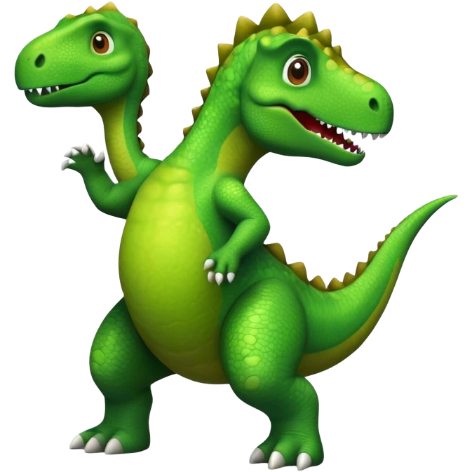 Dancing dinosaur  emoji