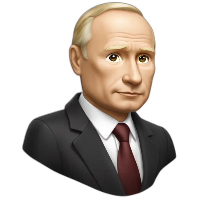 Vladimir Poutine sur un ours emoji