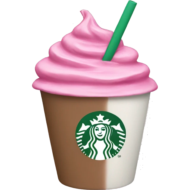 Starbucks pink emoji