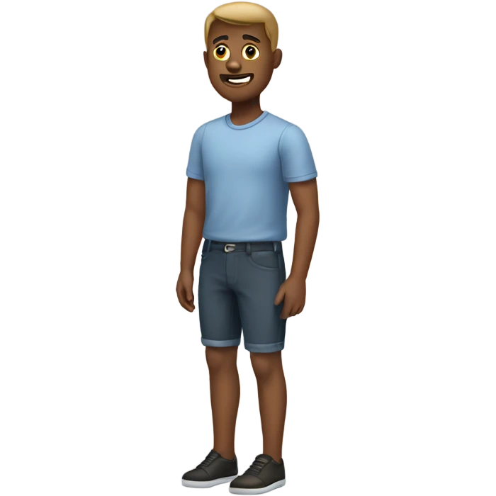 Guy with a below knee amputation  emoji