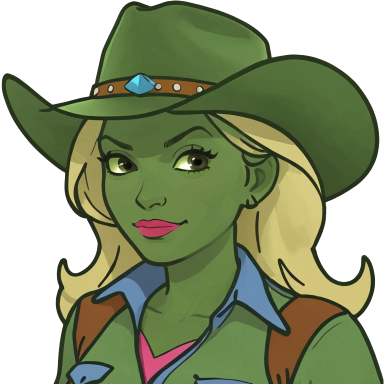 Cutsie cowgirl emoji