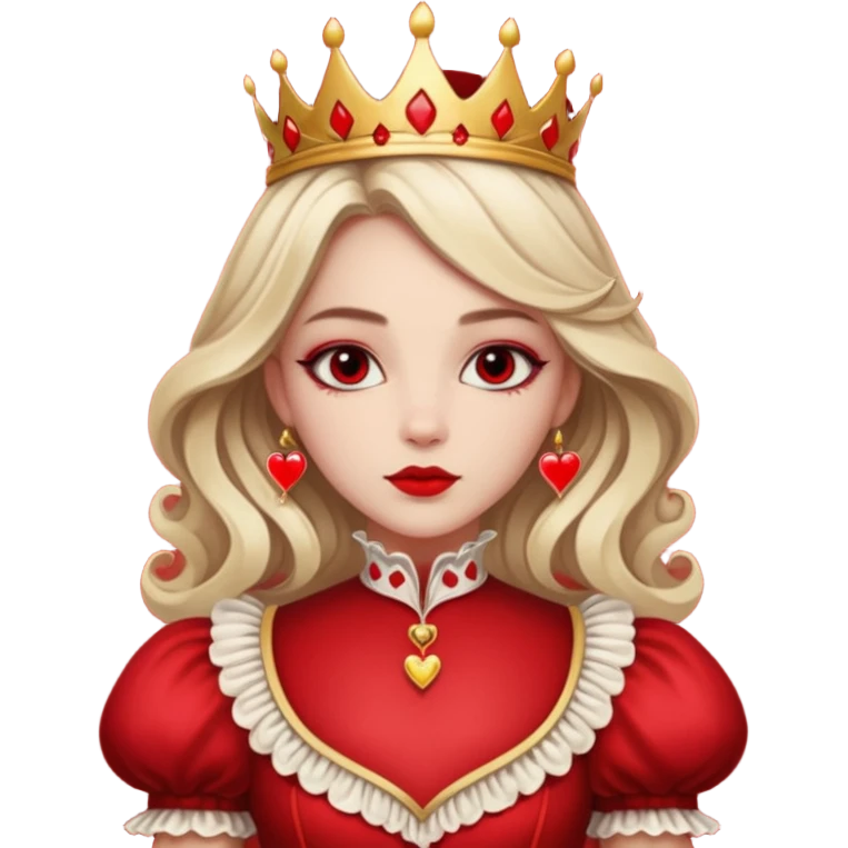 Freya Skye lose my head junior Eurovision 2022 red queen of hearts style emoji