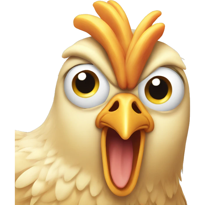 Stressed Chicken emoji