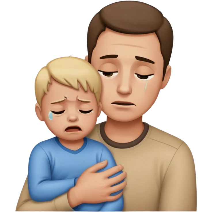 Man holding his next crying emoji