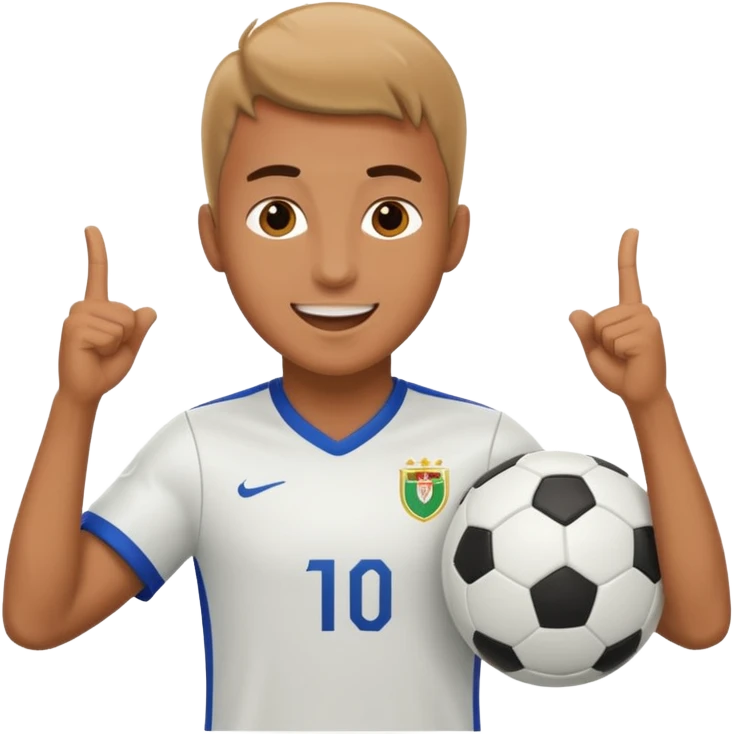 soccer player celebrating emoji