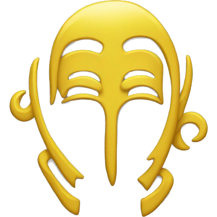 Yellow Gemini symbol  emoji