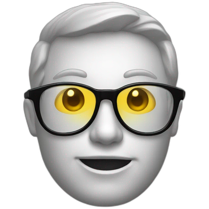 Caca avec des lunette emoji