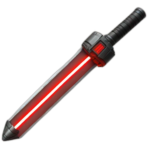 emoji hand holding red lightsaber emoji