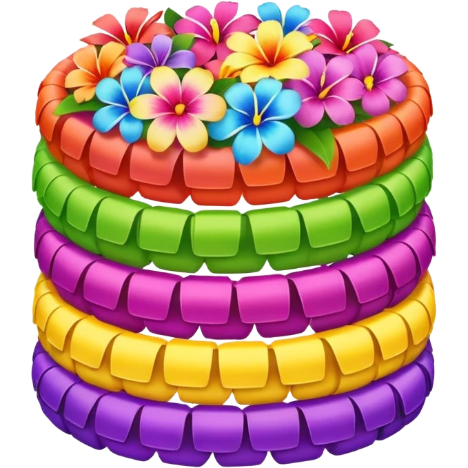 stack of lei emoji
