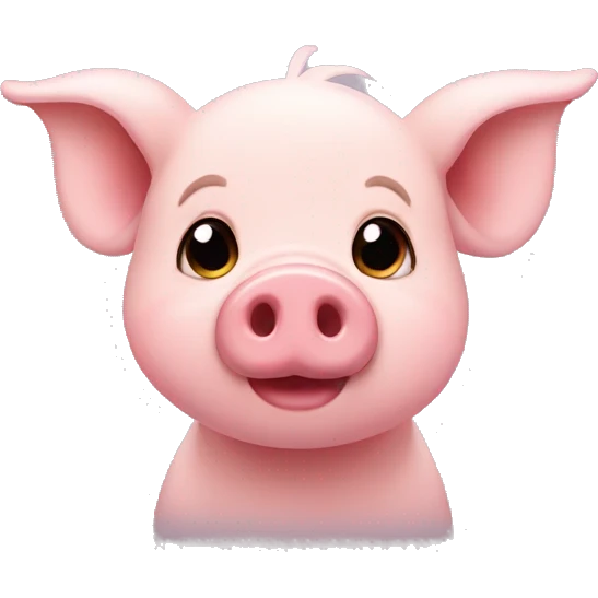 Cute little pig emoji