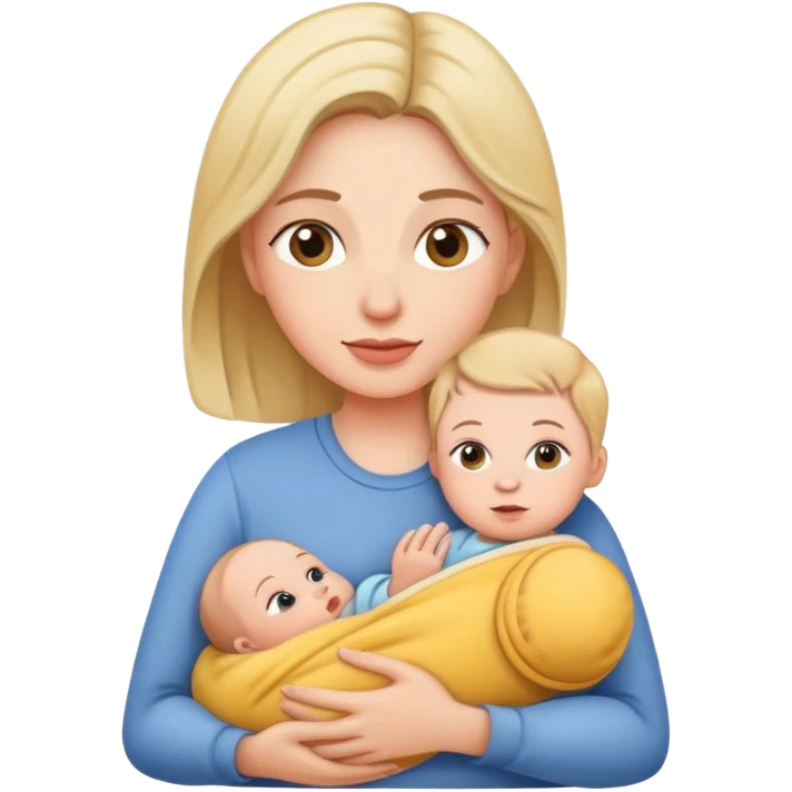 mom holding her baby emoji