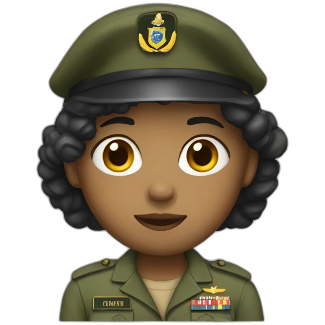 me wearing army uniform  emoji