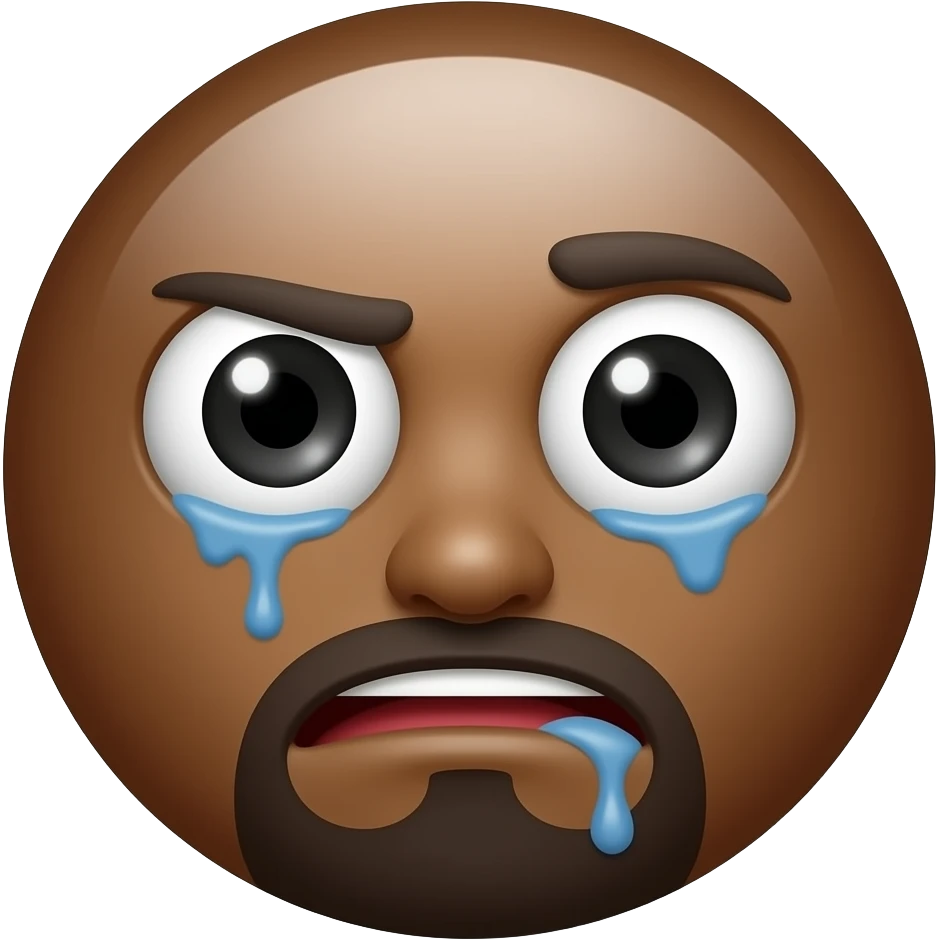 Create an emoji depicting a sickening to look brown-skined pedophile emoji