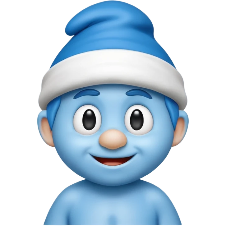 smart smurf  emoji