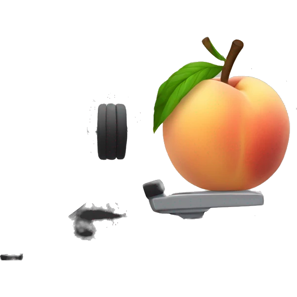 peach working out emoji